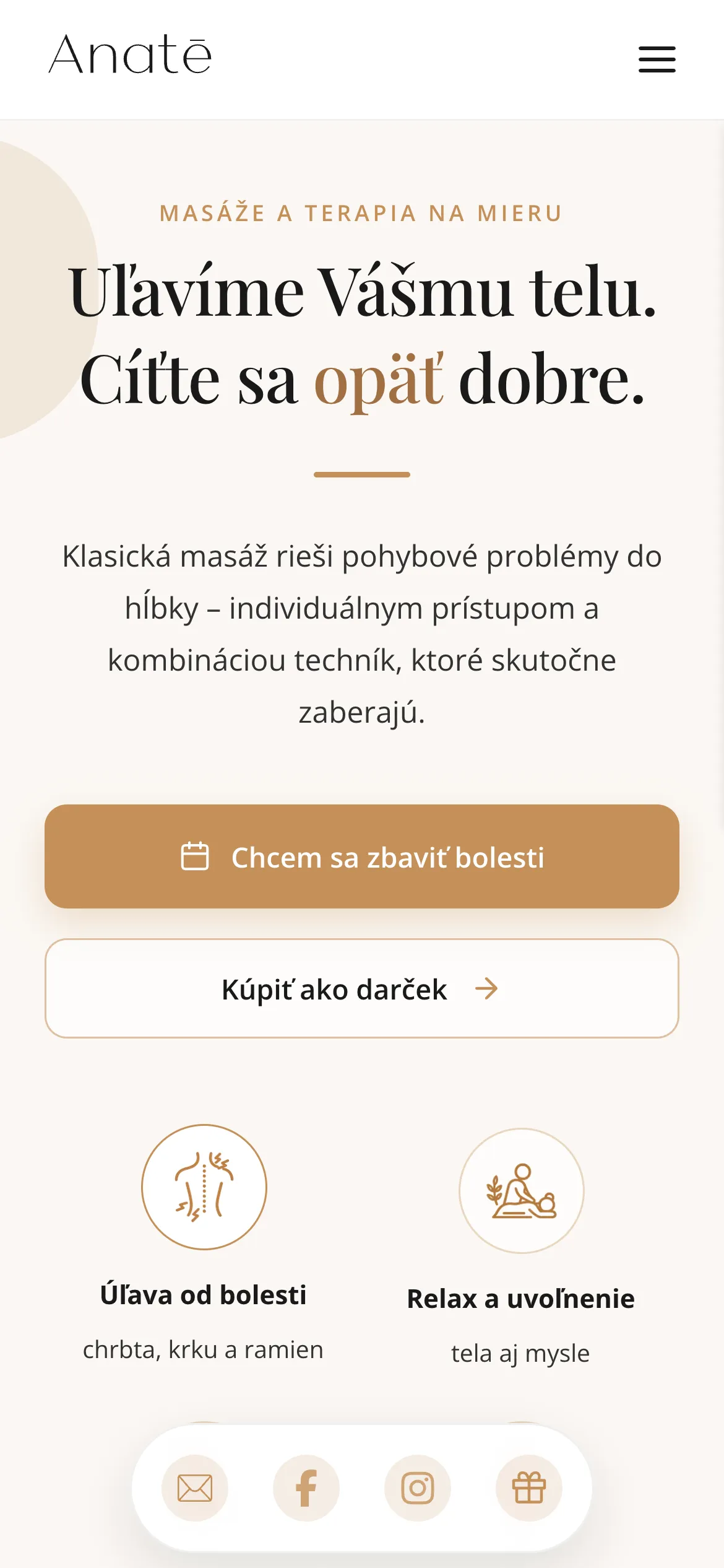 Anate on a phone